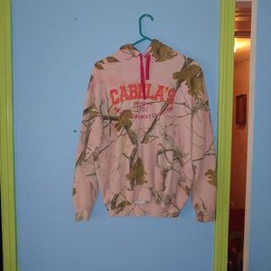 Pink camo hoodie